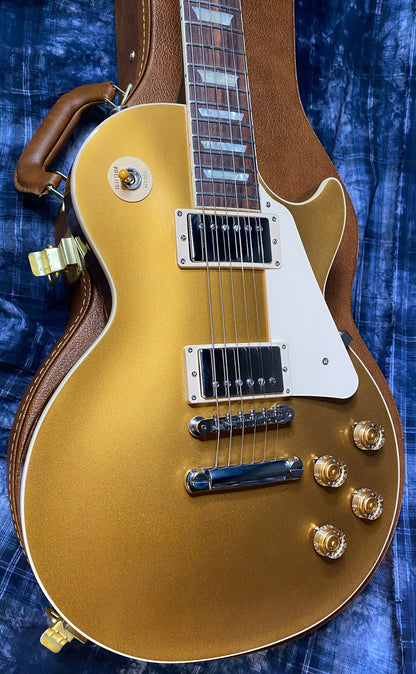 NEW ! 2024 Gibson Les Paul 50's Standard Bizarre Guitar 50th Anniversary Limited Edition All Gold Top, Back & Neck - Upgraded 57 Classic Pick-Ups - Speed Knobs - Titanium Saddles - Authorized Dealer - G03505 - Only 9.4 lbs