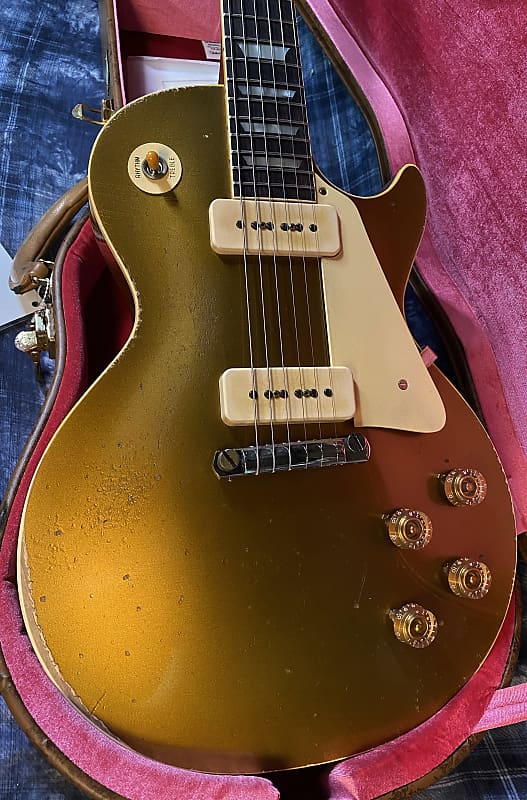 NEW! 2024 Gibson Custom Shop 1954 Les Paul Gold Top Reissue Heavy Aged Murphy Lab - Authorized Dealer - 9.1 lbs - G03718