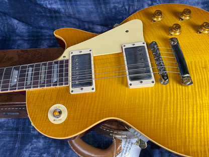 NEW! 2024 Gibson Custom Shop 1959 Les Paul - Dirty Lemon - Authorized Dealer - Hand Picked Killer Flame Top VOS - Only 8.5 lbs! - G03087