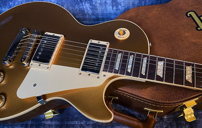 NEW ! 2024 Gibson Les Paul 50's Standard Bizarre Guitar 50th Anniversary Limited Edition All Gold Top, Back & Neck - Upgraded 57 Classic Pick-Ups - Speed Knobs - Titanium Saddles - Authorized Dealer - G03779 - 9.5 lbs!