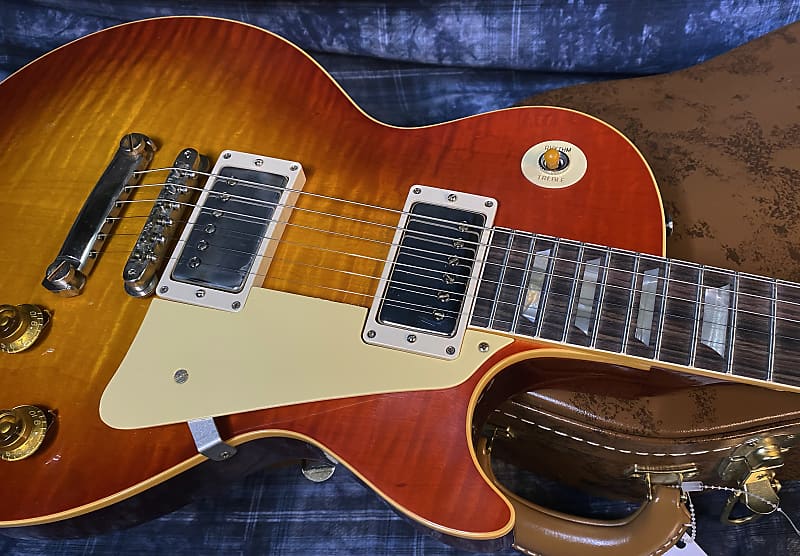 NEW! 2024 Gibson Custom Shop 1959 Les Paul Standard VOS - Sunrise Teaburst - Hand-Picked Top - Dealer Select - 9 lbs - Authorized Dealer - G03851