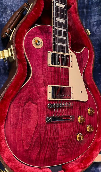 BRAND NEW ! 2024 Gibson Les Paul Standard '50s Translucent Fuchsia - Beautiful Flame Top! - 9.5 lbs - Authorized Dealer - G03763