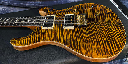 NEW! 2024 PRS Custom 24 - Paul Reed Smith - 10-Top ! Incredible Flame Top - WOW - Yellow Tiger - Authorized Dealer - 7.75 lbs - G03896