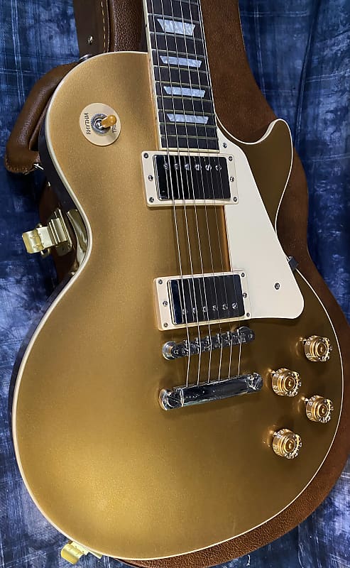 NEW ! 2024 Gibson Les Paul 50's Standard Bizarre Guitar 50th Anniversary Limited Edition All Gold Top, Back & Neck - Upgraded 57 Classic Pick-Ups - Speed Knobs - Titanium Saddles - Authorized Dealer - G03818 - 9.5 lbs