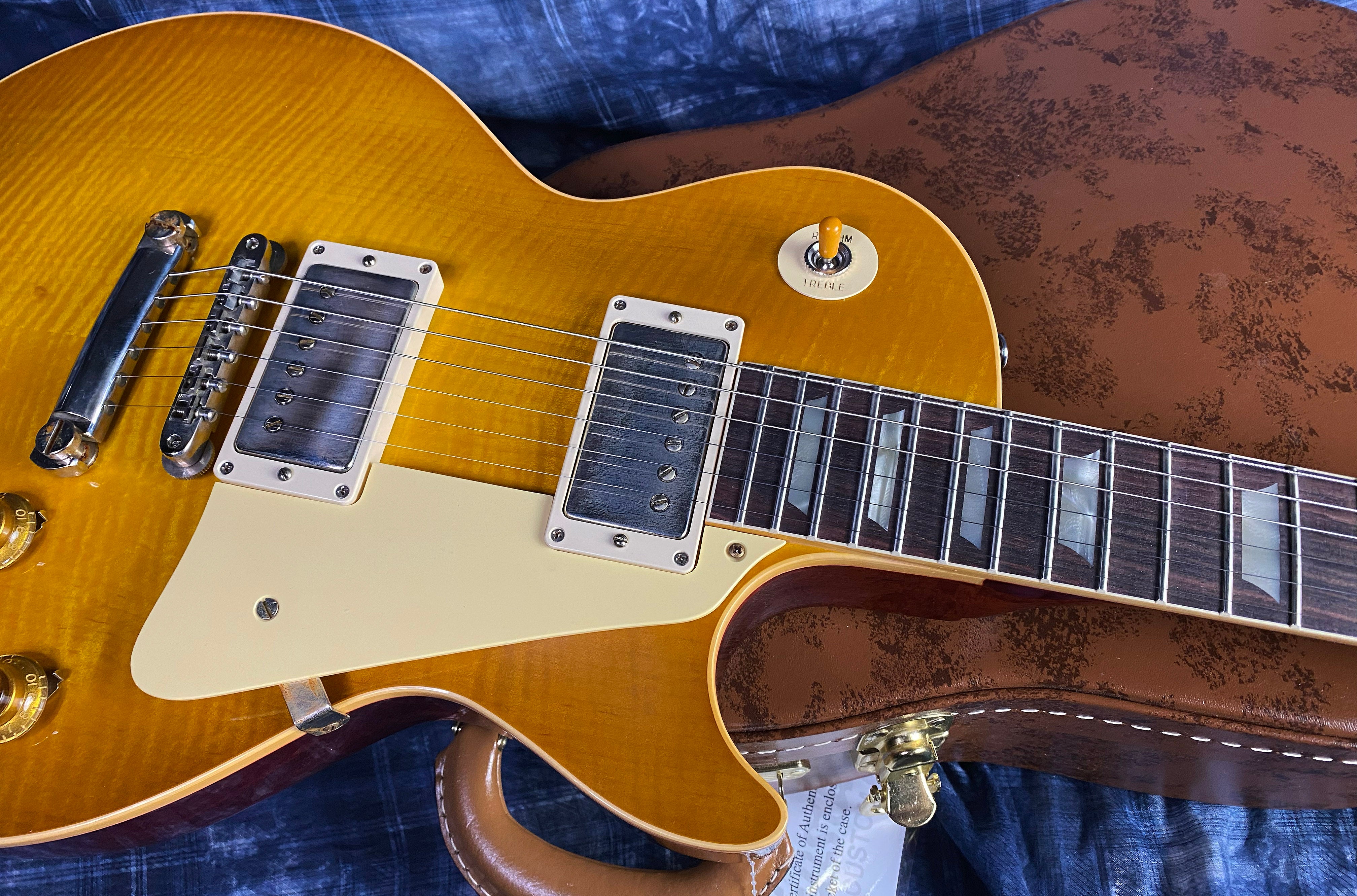 NEW! 2024 Gibson Custom Shop 1959 Les Paul - Dirty Lemon - Authorized Dealer - Hand Picked Killer Flame Top VOS - Only 8.5 lbs! - G03087