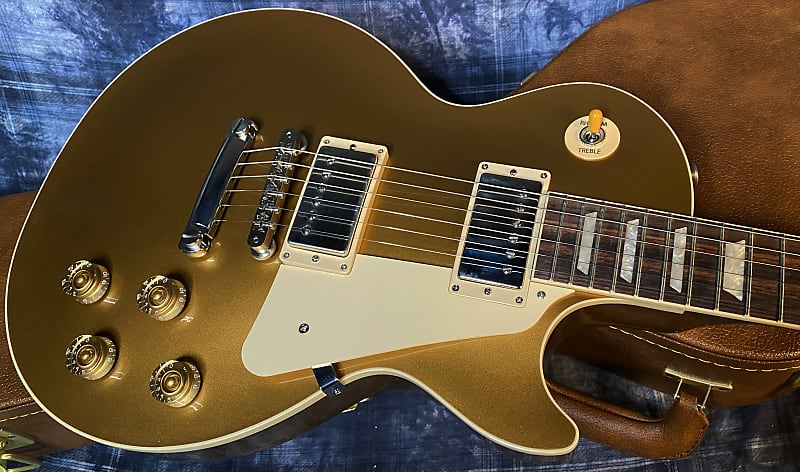 NEW ! 2024 Gibson Les Paul 50's Standard Bizarre Guitar 50th Anniversary Limited Edition All Gold Top, Back & Neck - Upgraded 57 Classic Pick-Ups - Speed Knobs - Titanium Saddles - Authorized Dealer - G03789 - 10.5 lbs