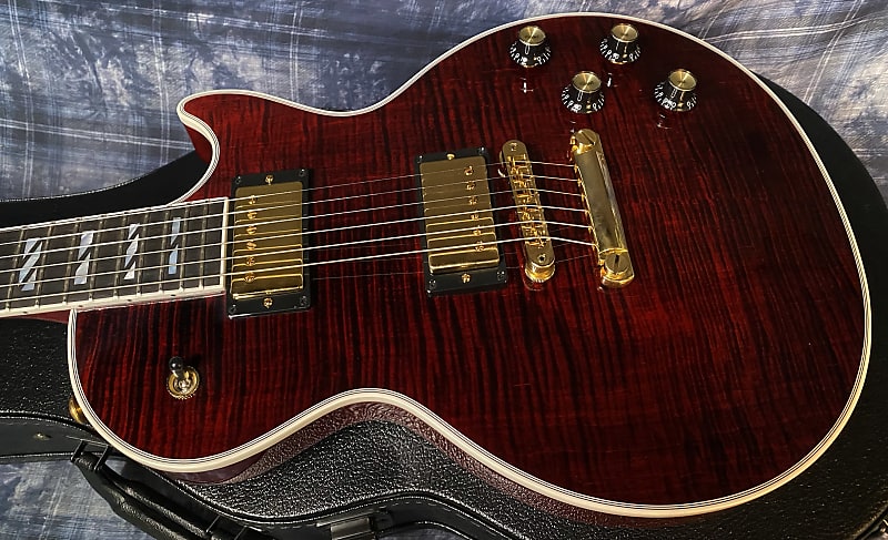 NEW ! 2024 Gibson Les Paul Supreme - Killer Tight Curly Flame Top! Wine Red - Authorized Dealer - Only 8.2lbs - G03792