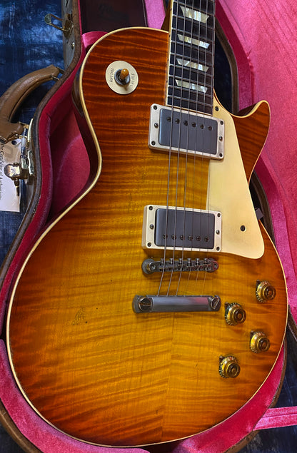 NEW! 2023 Gibson Custom Shop Murphy Lab Limited Edition '59 Les Paul Standard Reissue - Brazilian Rosewood Fretboard - Tom's Tea - Absolute Killer Top! Authorized Dealer - 8.35 lbs - TA