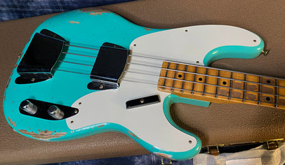 NEW!! 2024 Fender Custom Shop '55 Precision Bass Relic - Seafoam Green - 8.5 lbs Authorized Dealer! G03255