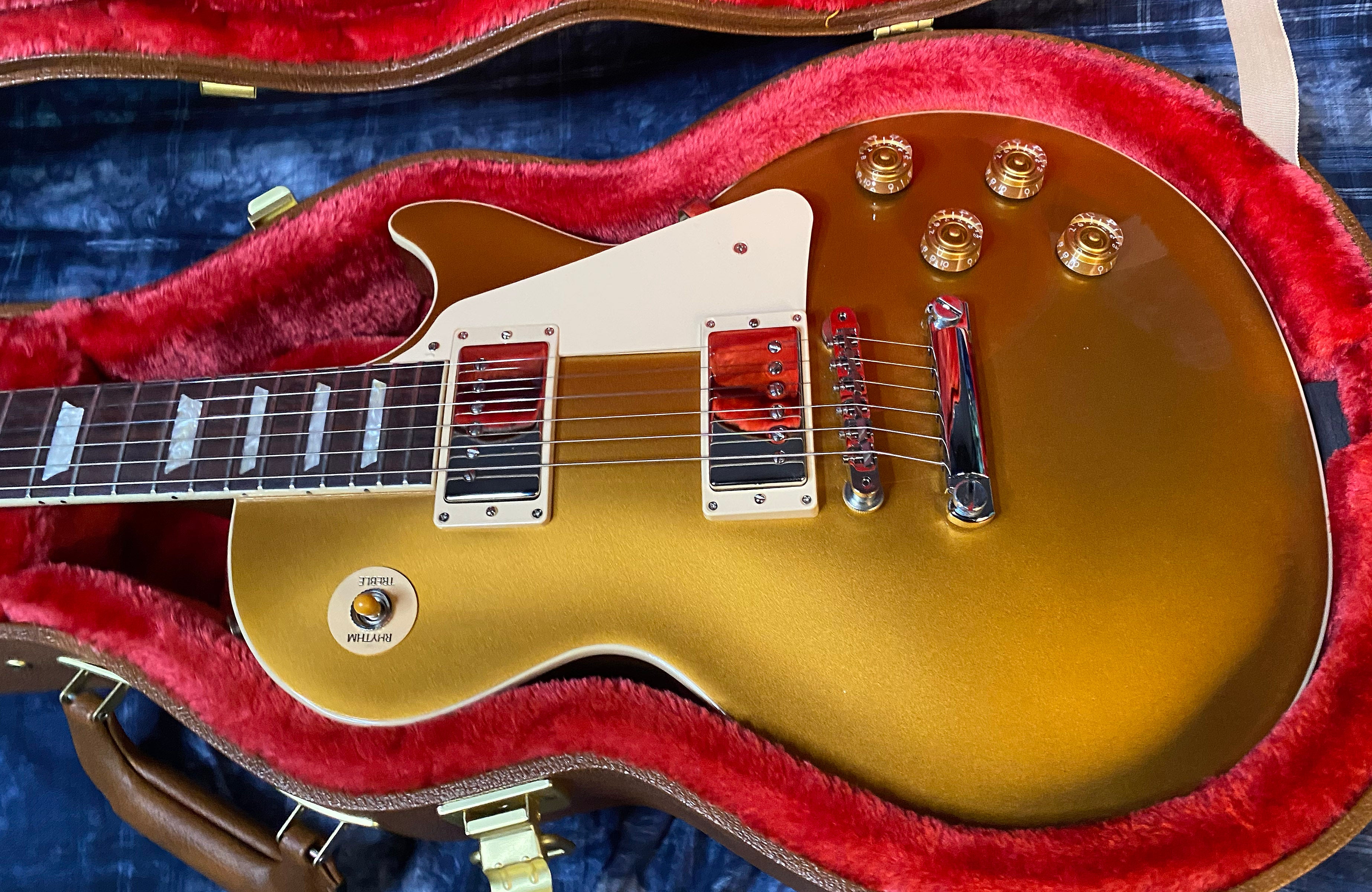 NEW ! 2024 Gibson Les Paul 50's Standard Bizarre Guitar 50th Anniversary Limited Edition All Gold Top, Back & Neck - Upgraded 57 Classic Pick-Ups - Speed Knobs - Titanium Saddles - Authorized Dealer - G03512 - Only 9.4 lbs!