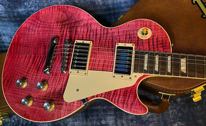 NEW!! 2024 Gibson Les Paul Standard '60s - Translucent Fuchsia - Killer Wide Crazy Curly Chevron Flame - Hand Picked Top - Authorized Dealer - 9lbs - G03777