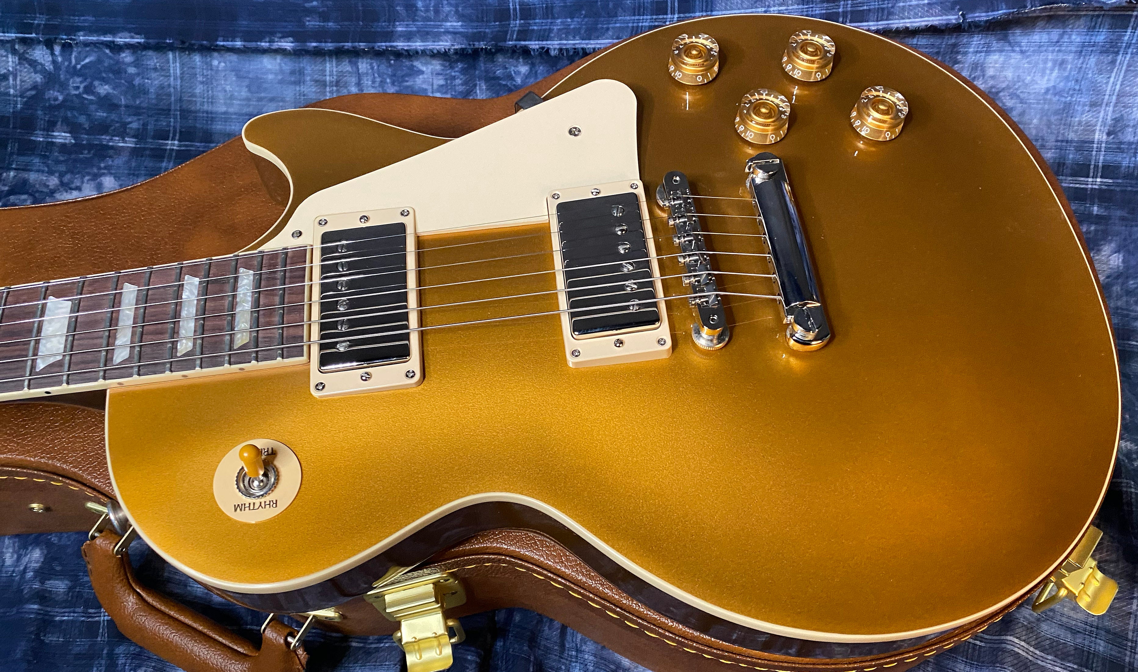 NEW ! 2024 Gibson Les Paul 50's Standard Bizarre Guitar 50th Anniversary Limited Edition All Gold Top, Back & Neck - Upgraded 57 Classic Pick-Ups - Speed Knobs - Titanium Saddles - Authorized Dealer - G03518 - 10.4lbs!