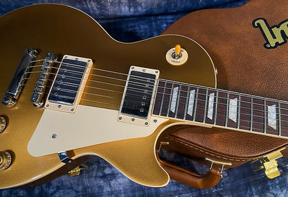 NEW ! 2024 Gibson Les Paul 50's Standard Bizarre Guitar 50th Anniversary Limited Edition All Gold Top, Back & Neck - Upgraded 57 Classic Pick-Ups - Speed Knobs - Titanium Saddles - Authorized Dealer - G03788 - 9.25 lbs