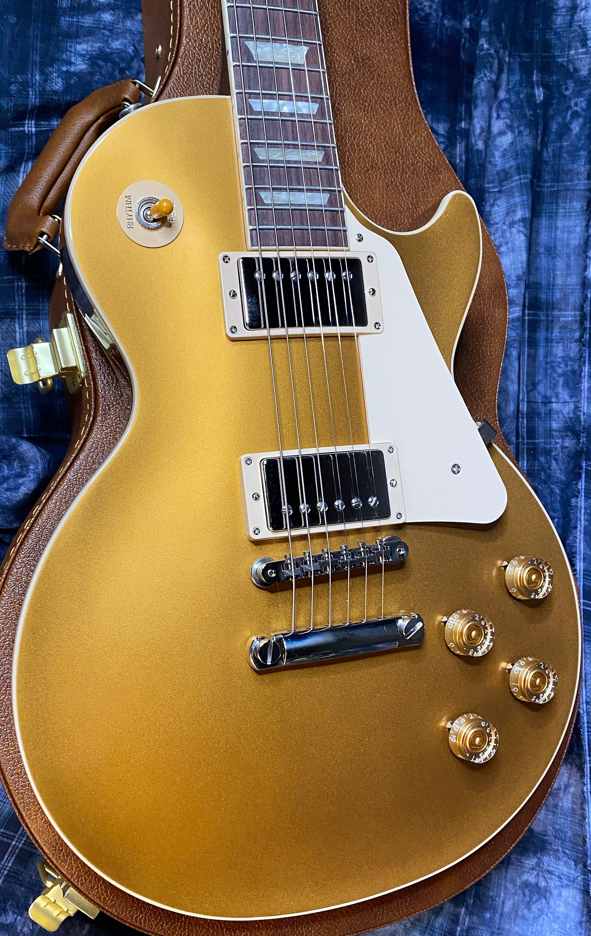 NEW ! 2024 Gibson Les Paul 50's Standard Bizarre Guitar 50th Anniversary Limited Edition All Gold Top, Back & Neck - Upgraded 57 Classic Pick-Ups - Speed Knobs - Titanium Saddles - Authorized Dealer - G03497 - Only 9.2 lbs