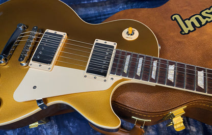 NEW ! 2024 Gibson Les Paul 50's Standard Bizarre Guitar 50th Anniversary Limited Edition All Gold Top, Back & Neck - Upgraded 57 Classic Pick-Ups - Speed Knobs - Titanium Saddles - Authorized Dealer - G03512 - Only 9.4 lbs!