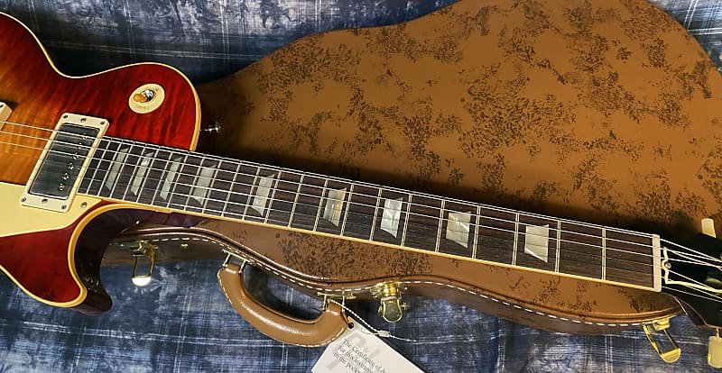 NEW ! 2024 Gibson Custom Shop 1959 Les Paul Factory Burst - Authorized Dealer - Hand Picked Monster Flame / Quilt Top ! WOW - VOS - 8.7 lbs - G03719