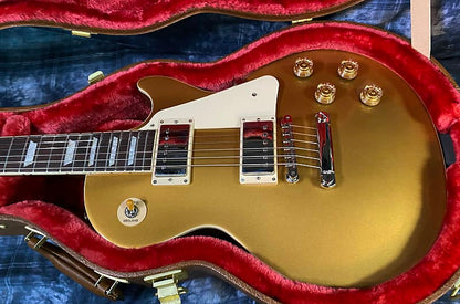 NEW ! 2024 Gibson Les Paul 50's Standard Bizarre Guitar 50th Anniversary Limited Edition All Gold Top, Back & Neck - Upgraded 57 Classic Pick-Ups - Speed Knobs - Titanium Saddles - Authorized Dealer - G03806 - 10.9 lbs - WOW!