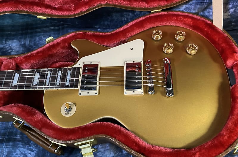 NEW ! 2024 Gibson Les Paul 50's Standard Bizarre Guitar 50th Anniversary Limited Edition All Gold Top, Back & Neck - Upgraded 57 Classic Pick-Ups - Speed Knobs - Titanium Saddles - Authorized Dealer - G03806 - 10.9 lbs - WOW!