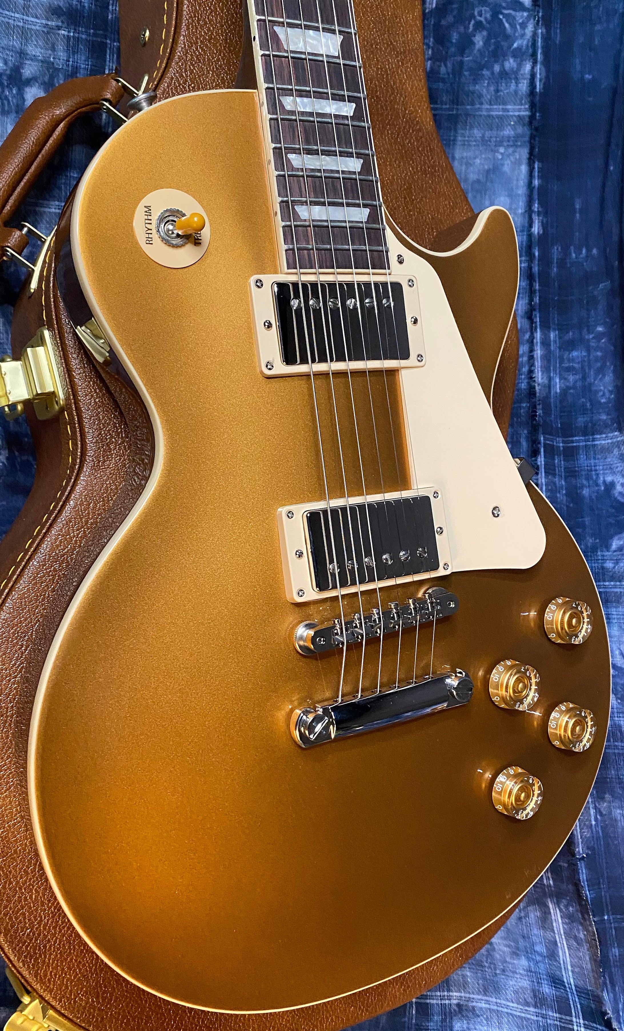 NEW ! 2024 Gibson Les Paul 50's Standard Bizarre Guitar 50th Anniversary Limited Edition All Gold Top, Back & Neck - Upgraded 57 Classic Pick-Ups - Speed Knobs - Titanium Saddles - Authorized Dealer - G03515 - 9.6 lbs!