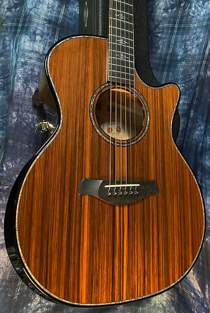 NEW! 2024 Taylor 914ce Builder's Edition Acoustic-Electric Guitar - Kona Edgeburst - Authorized Dealer - 5.1lbs - G03739