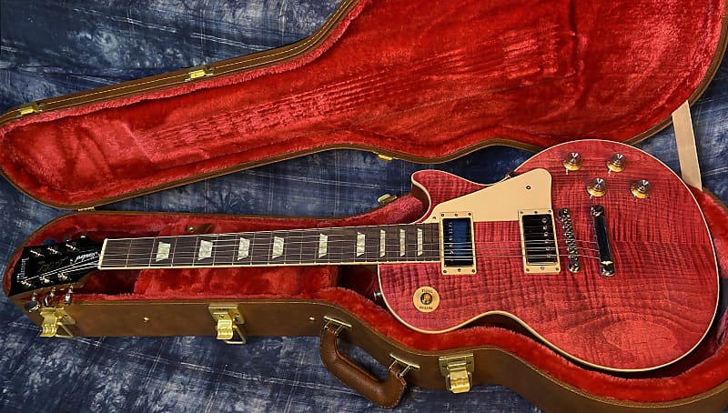 NEW!! 2024 Gibson Les Paul Standard '60s - Translucent Fuchsia - Killer Wide Crazy Curly Chevron Flame - Hand Picked Top - Authorized Dealer - 9lbs - G03777