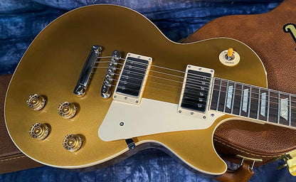 NEW ! 2024 Gibson Les Paul 50's Standard Bizarre Guitar 50th Anniversary Limited Edition All Gold Top, Back & Neck - Upgraded 57 Classic Pick-Ups - Speed Knobs - Titanium Saddles - Authorized Dealer - G03811 - 9.4 lbs