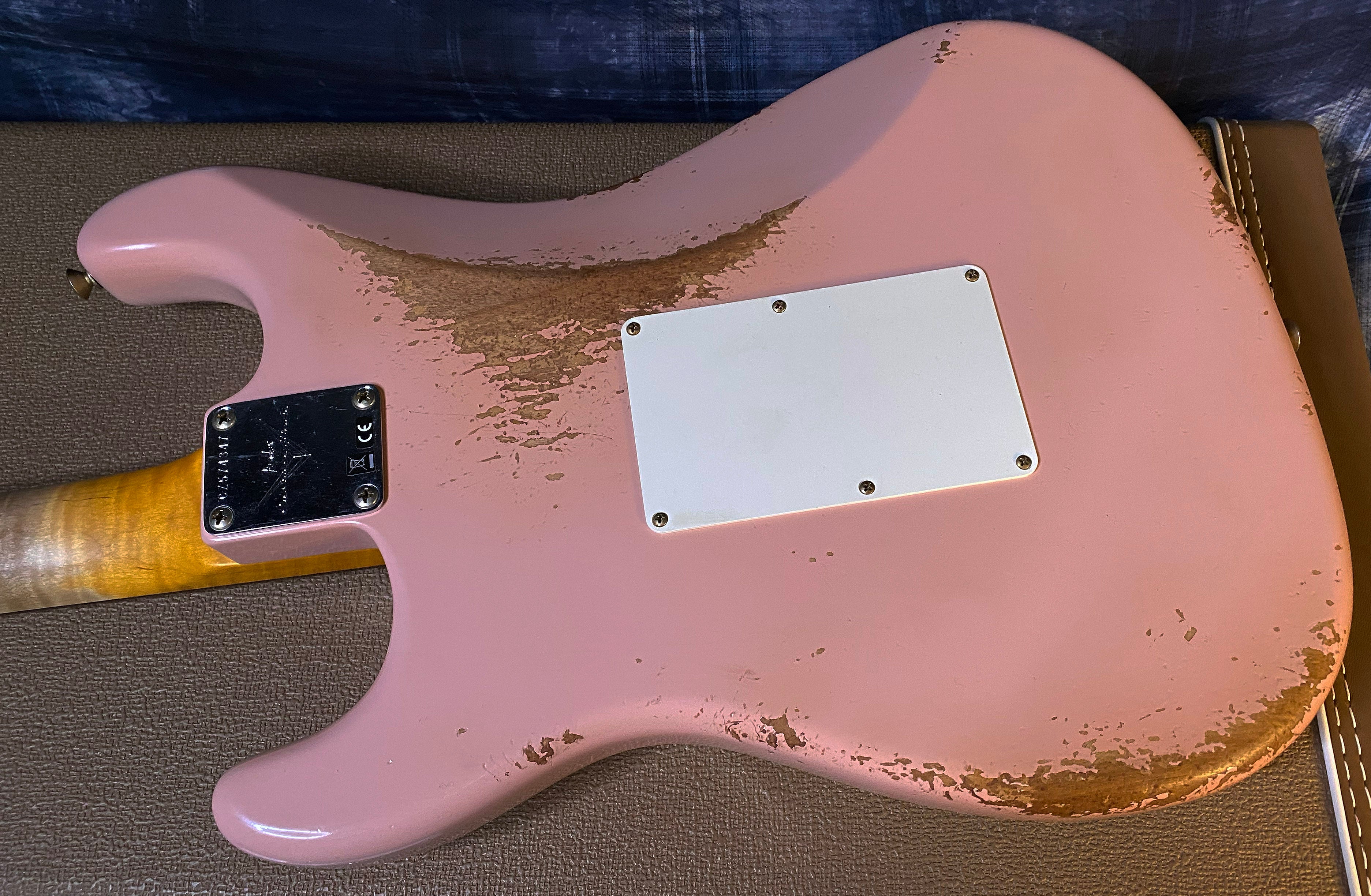 NEW ! 2024 Fender Custom Shop 62 HSS Shredder - Floyd Rose - EVH Wolfgang Bridge Pick-Up - Stratocaster Heavy Relic - Shell Pink - AAA Flamed Maple Neck - Authorized Dealer - 7.8lbs - G03360