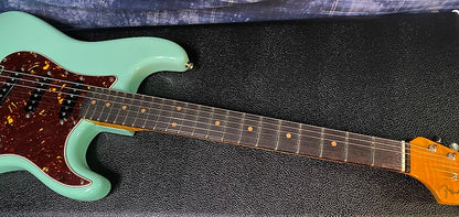 NEW ! 2024 Fender Custom Shop ' 62 Stratocaster Bizarre Guitar Exclusive Flamethrower - Super Limited Edition - Surf Green - AAA Flamed Maple Neck - Authorized Dealer - G03906 - 7.9 lbs