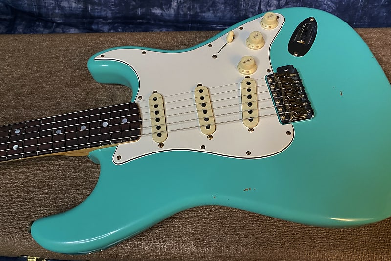 NEW! 2024 Fender Custom Shop S24 LTD L-Series ‘64 Stratocaster Journeyman - Aged Sea Foam Green - Authorized Dealer - 7.8lbs - G03921