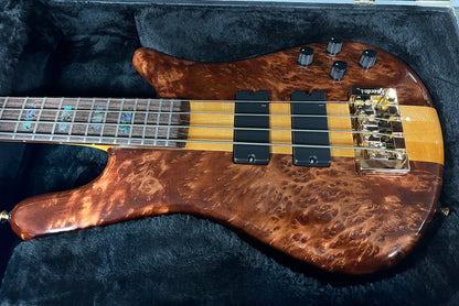 Spector USA NS-2 - Maple Burl - Amber Gloss - Authorized Dealer