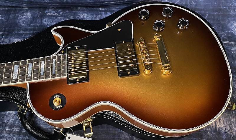 NEW! 2024 Gibson Custom Shop Les Paul Custom Dealer Select - Authorized Dealer - Viceroy Goldburst - Super RARE! 9.85lbs - G03