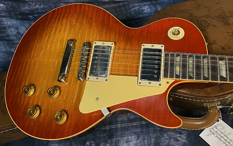 NEW! 2024 Gibson Custom Shop 1959 Les Paul Standard VOS - Sunrise Teaburst - Hand-Picked Top - Dealer Select - 9 lbs - Authorized Dealer - G03851