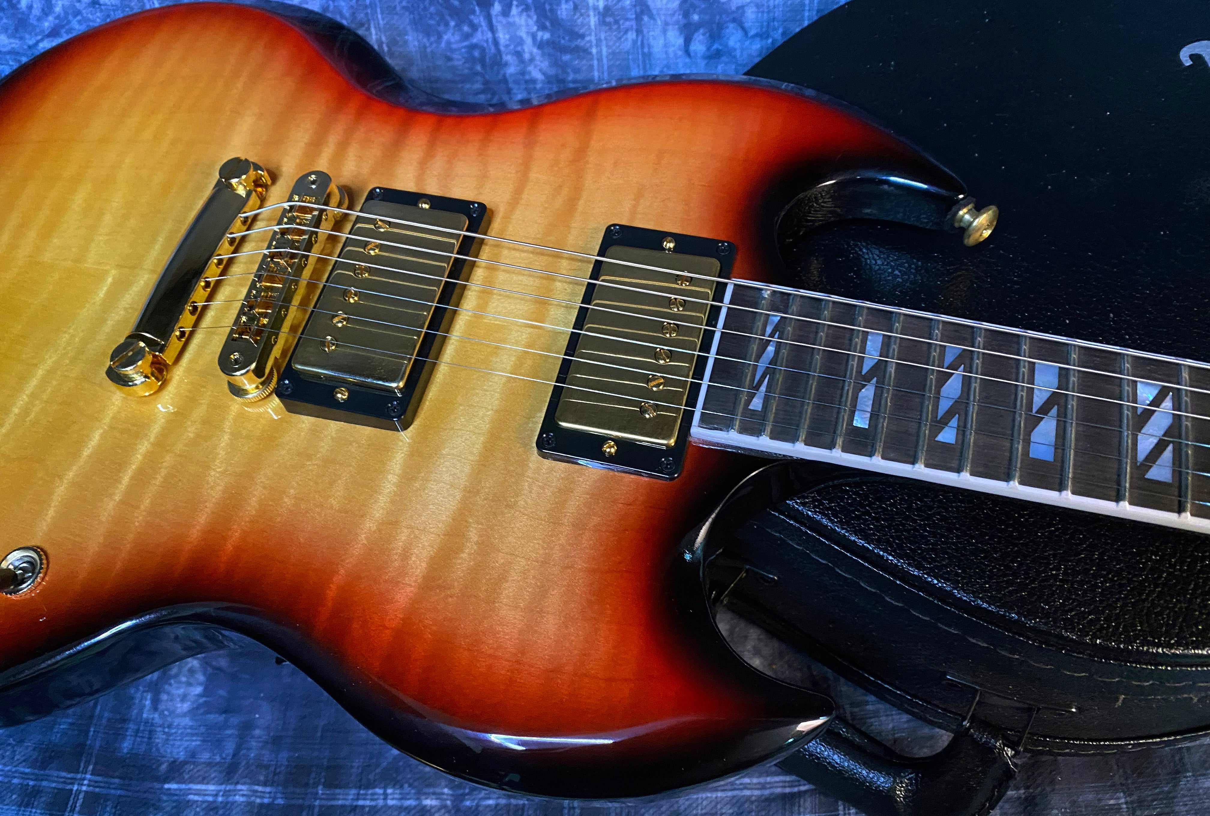 BRAND NEW ! 2024 Gibson SG Supreme - Fireburst - Wide Flame Top! Only 7.2 lbs - Authorized Dealer - G03766