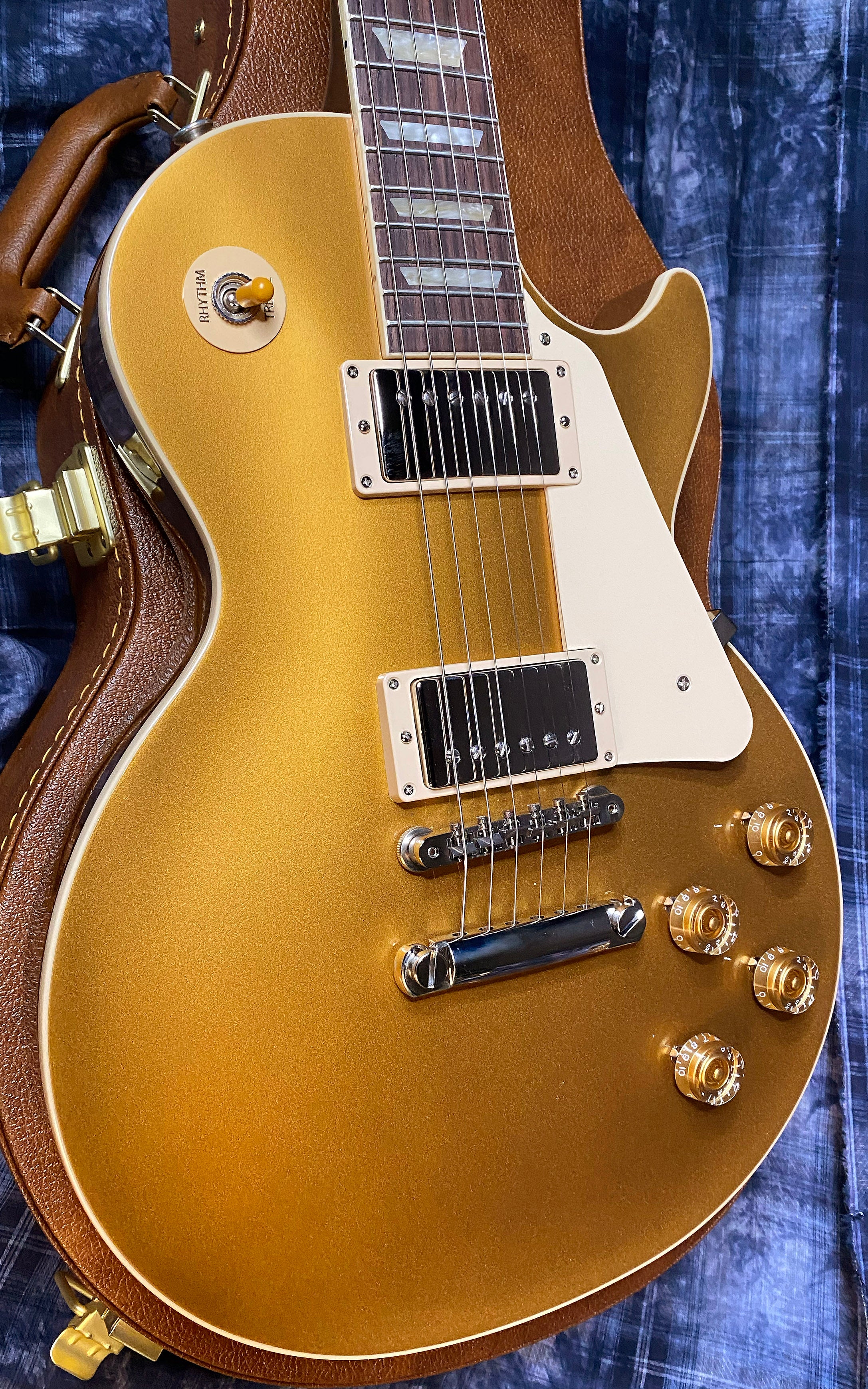 NEW ! 2024 Gibson Les Paul 50's Standard Bizarre Guitar 50th Anniversary Limited Edition All Gold Top, Back & Neck - Upgraded 57 Classic Pick-Ups - Speed Knobs - Titanium Saddles - Authorized Dealer - G03497 - Only 9.2 lbs