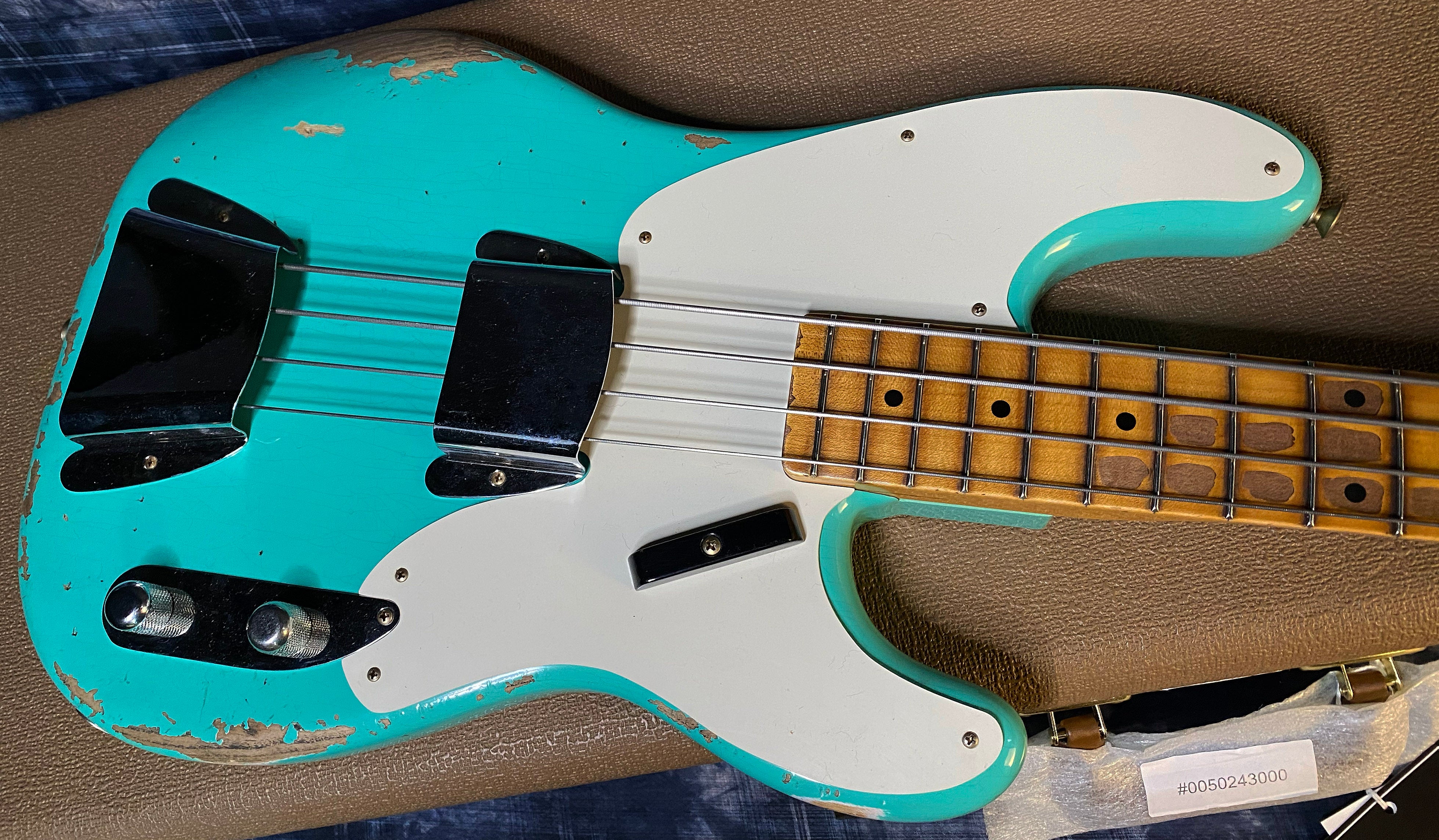 NEW!! 2024 Fender Custom Shop '55 Precision Bass Relic - Seafoam Green - 8.5 lbs Authorized Dealer! G03255