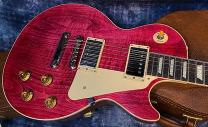 BRAND NEW ! 2024 Gibson Les Paul Standard '50s Translucent Fuchsia - Beautiful Flame Top! - 9.5 lbs - Authorized Dealer - G03763