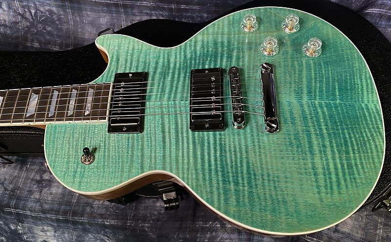 NEW! 2024 Gibson Les Paul Modern Figured - Seafoam Green - Authorized Dealer - 8.6 lbs -G03801