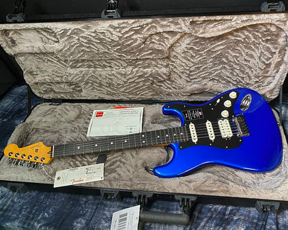 NEW! 2024 Fender American Ultra II Stratocaster HSS - Ebony Fretboard - Noble Blue - Authorized Dealer - In-Stock! 8lbs - G03985