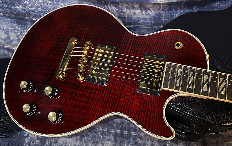 NEW ! 2024 Gibson Les Paul Supreme - Killer Tight Flame Top! Wine Red - Authorized Dealer - Only 8lbs - G03797