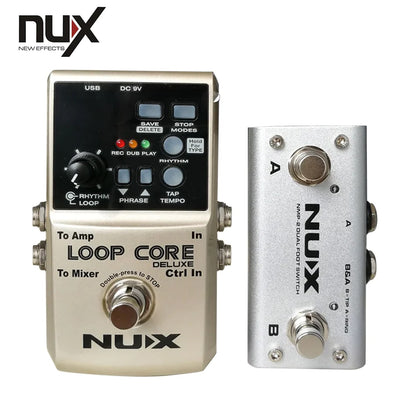 NuX Loop Core Deluxe with NMP-2 Dual Footswitch - Authorized Dealer