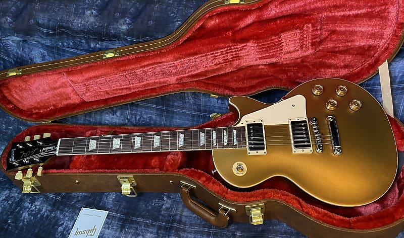 NEW ! 2024 Gibson Les Paul 50's Standard Bizarre Guitar 50th Anniversary Limited Edition All Gold Top, Back & Neck - Upgraded 57 Classic Pick-Ups - Speed Knobs - Titanium Saddles - Authorized Dealer - G03783 - 9.5 lbs!