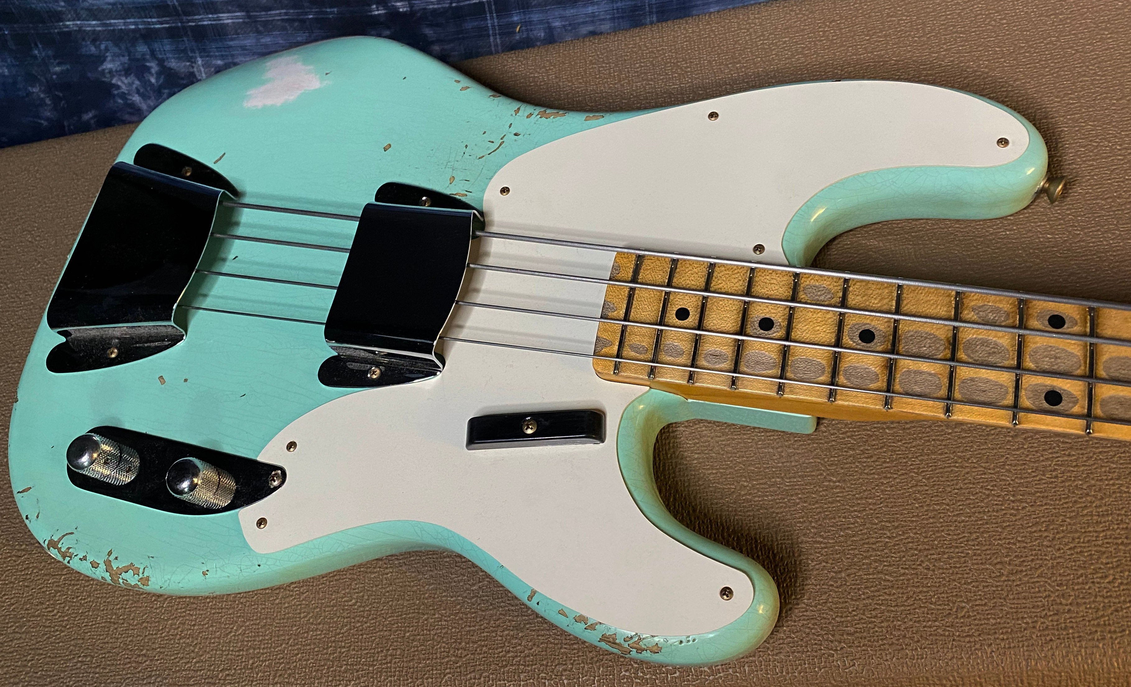 NEW!! 2024 Fender Custom Shop '55 Precision Bass Relic - Surf Green - 8.6 lbs Authorized Dealer! G03363