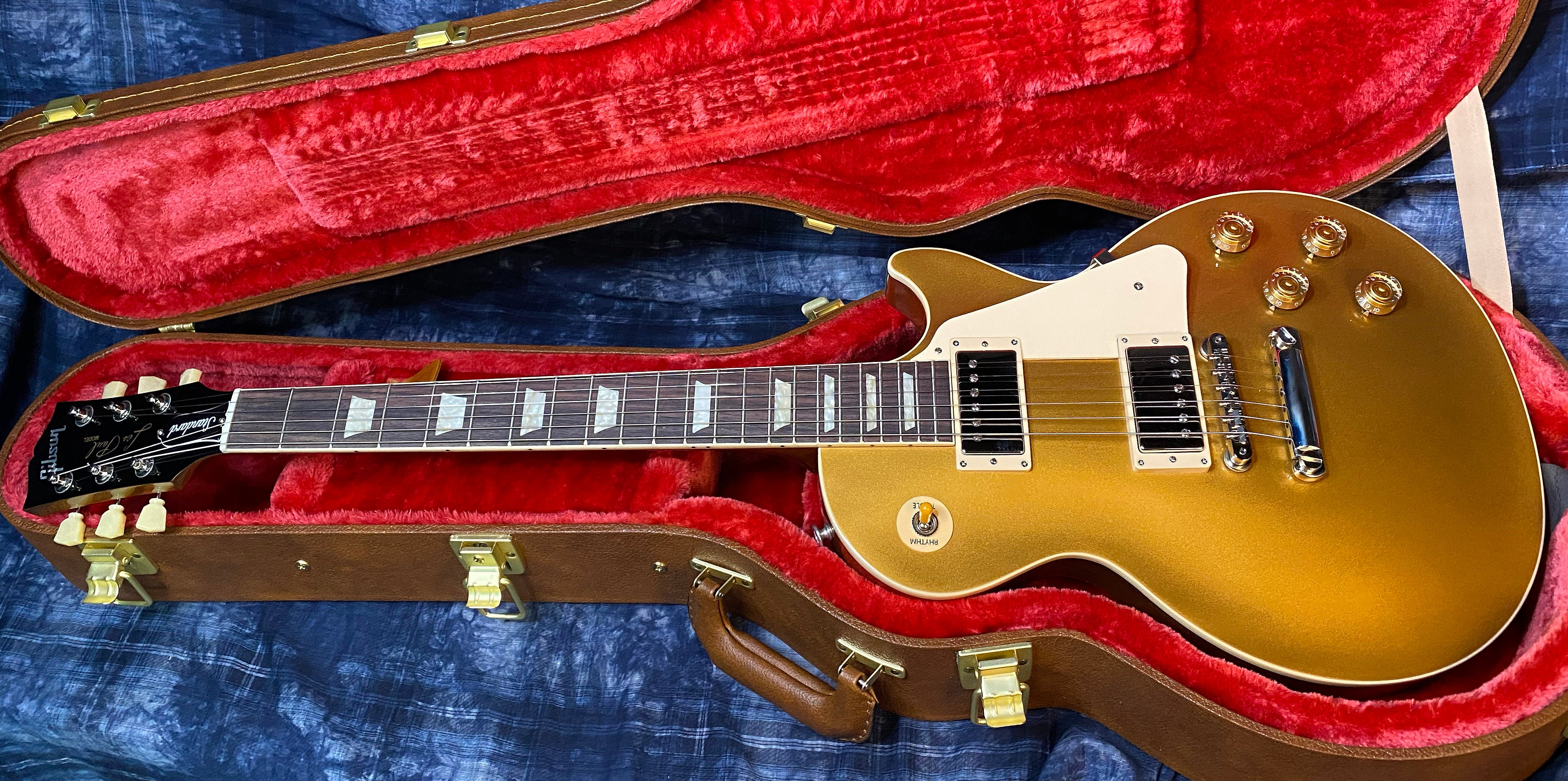 NEW ! 2024 Gibson Les Paul 50's Standard Bizarre Guitar 50th Anniversary Limited Edition All Gold Top, Back & Neck - Upgraded 57 Classic Pick-Ups - Speed Knobs - Titanium Saddles - Authorized Dealer - G03497 - Only 9.2 lbs