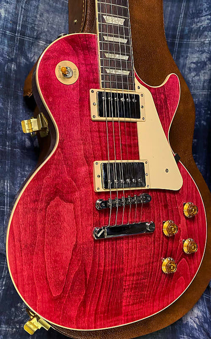 BRAND NEW ! 2024 Gibson Les Paul Standard '50s Translucent Fuchsia - Beautiful Flame Top! - 9.5 lbs - Authorized Dealer - G03763