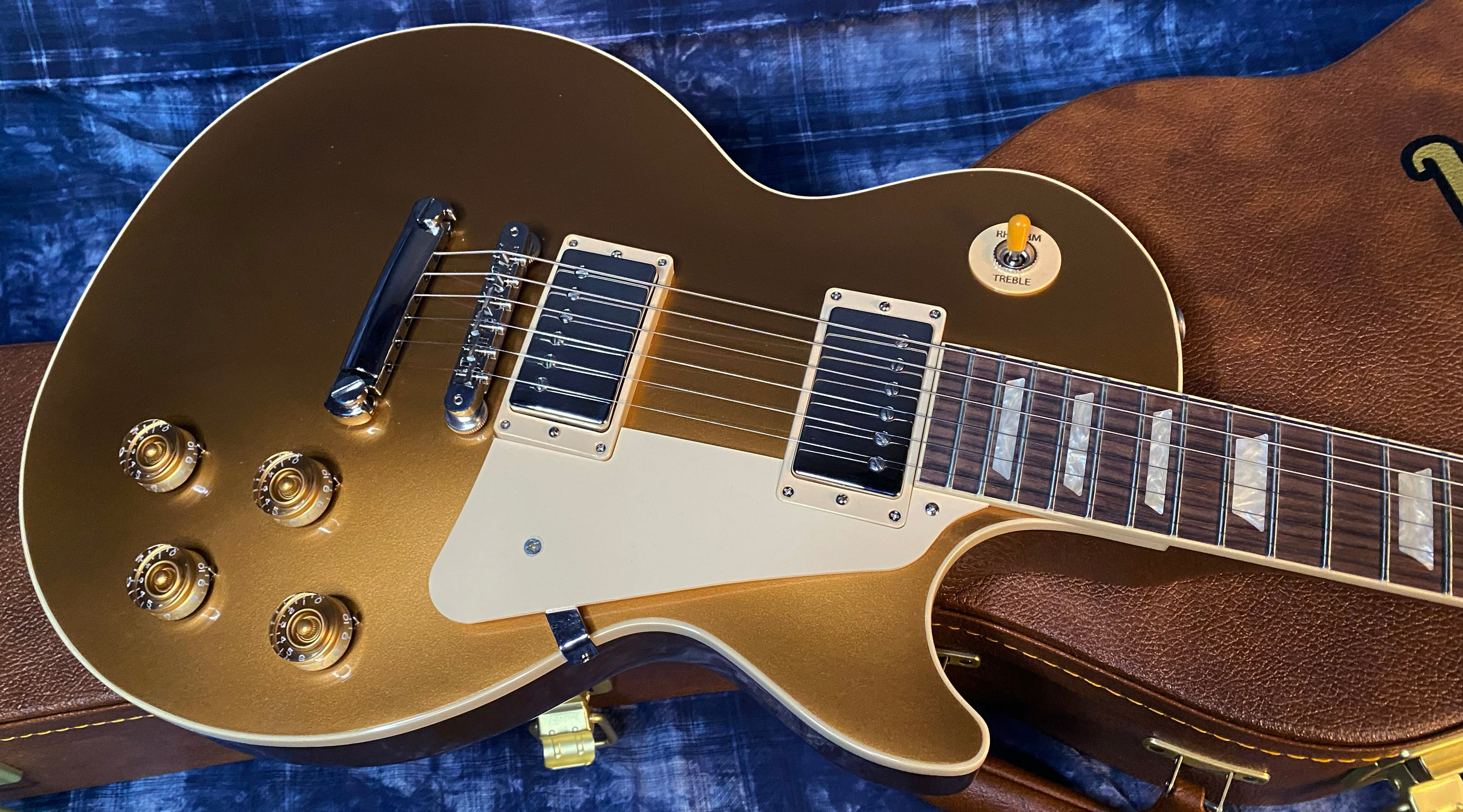 NEW ! 2024 Gibson Les Paul 50's Standard Bizarre Guitar 50th Anniversary Limited Edition All Gold Top, Back & Neck - Upgraded 57 Classic Pick-Ups - Speed Knobs - Titanium Saddles - Authorized Dealer - G03513 - 9.7 lbs!