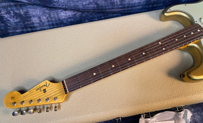 NEW! 2024 Fender #144 Limited Edition '63 Stratocaster Journeyman Relic - Aged Aztec Gold - 8 lbs - Authorized Dealer - Serial #CZ579796