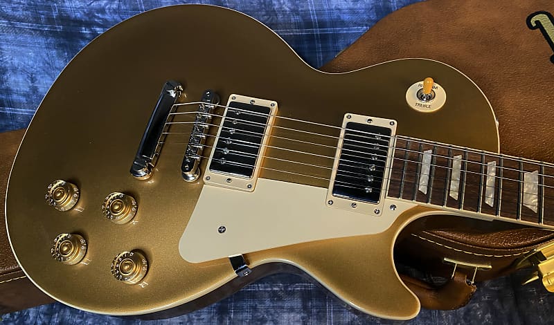 NEW ! 2024 Gibson Les Paul 50's Standard Bizarre Guitar 50th Anniversary Limited Edition All Gold Top, Back & Neck - Upgraded 57 Classic Pick-Ups - Speed Knobs - Titanium Saddles - Authorized Dealer - G03783 - 9.5 lbs!