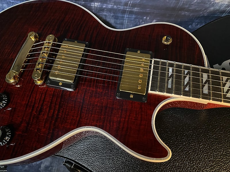 NEW ! 2024 Gibson Les Paul Supreme - Killer Tight Curly Flame Top! Wine Red - Authorized Dealer - Only 8.2lbs - G03792