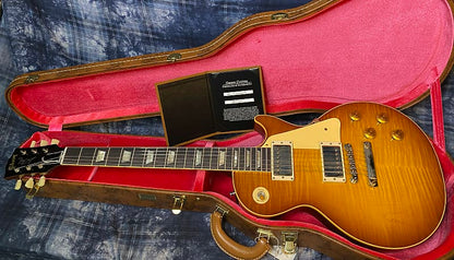 NEW! 2024 Gibson Custom Shop 1959 Les Paul - Golden Poppy - Authorized Dealer - Hand Picked Curly Flame Top VOS - 8.7 lbs - G04152