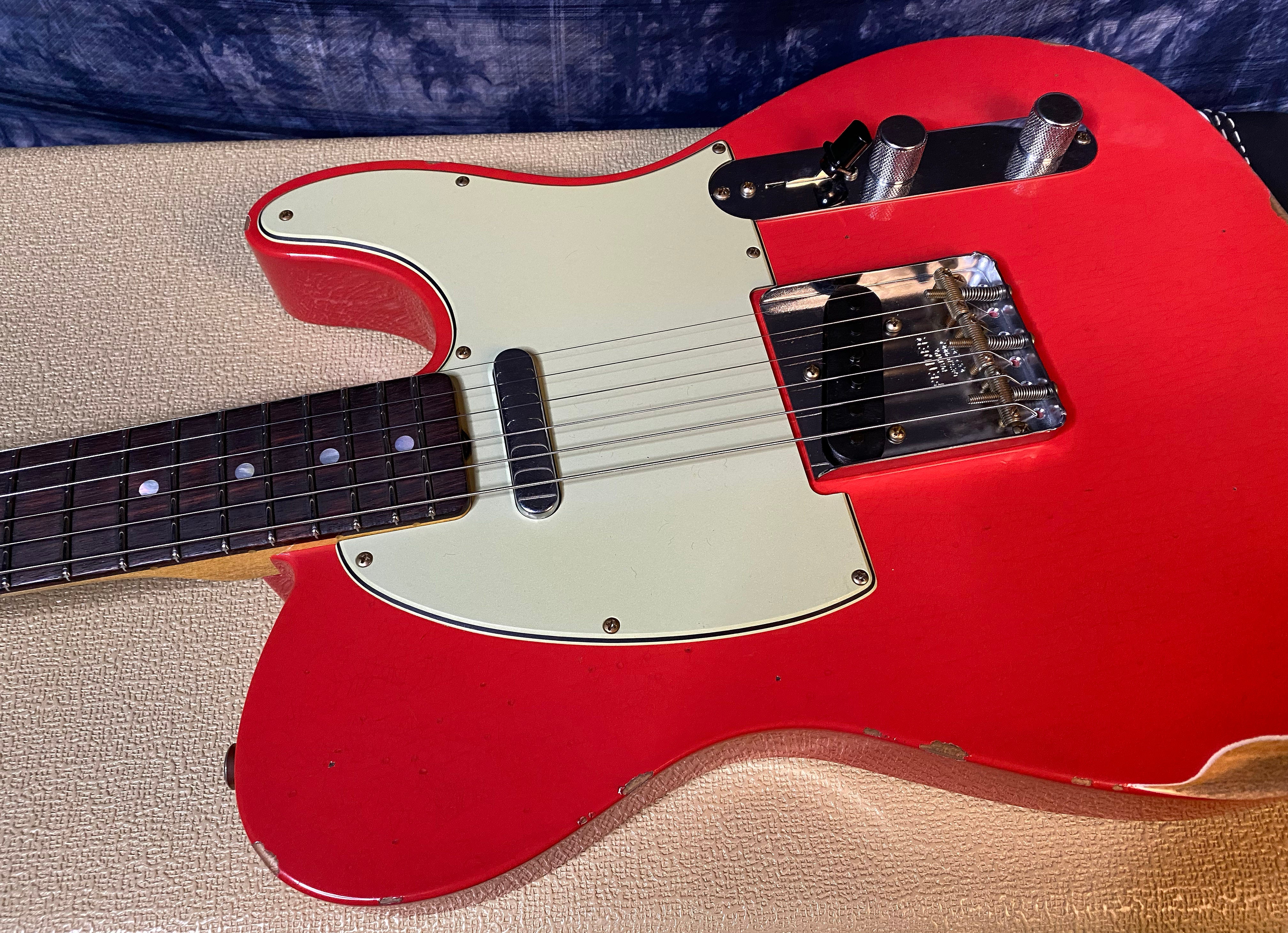 NEW ! 2024 Fender Custom Shop Limited Edition '64 Telecaster Relic Electric Guitar - Fiesta Red - Authorized Dealer - 7.4 lbs - G03537